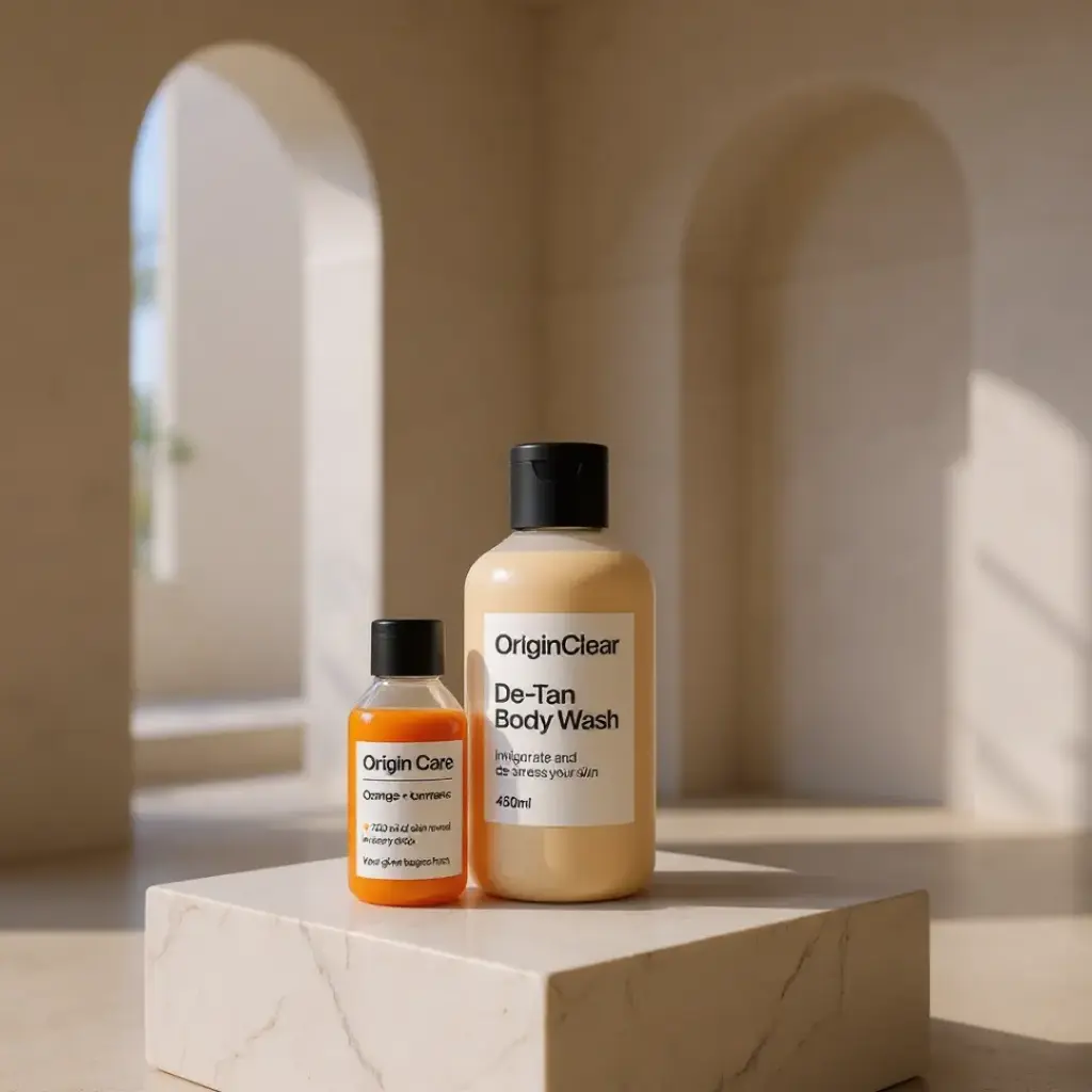 Summer Brightness Pack (Orange + Turmeric Face Wash 200 ML + De-Tan Body Wash 450 ML)