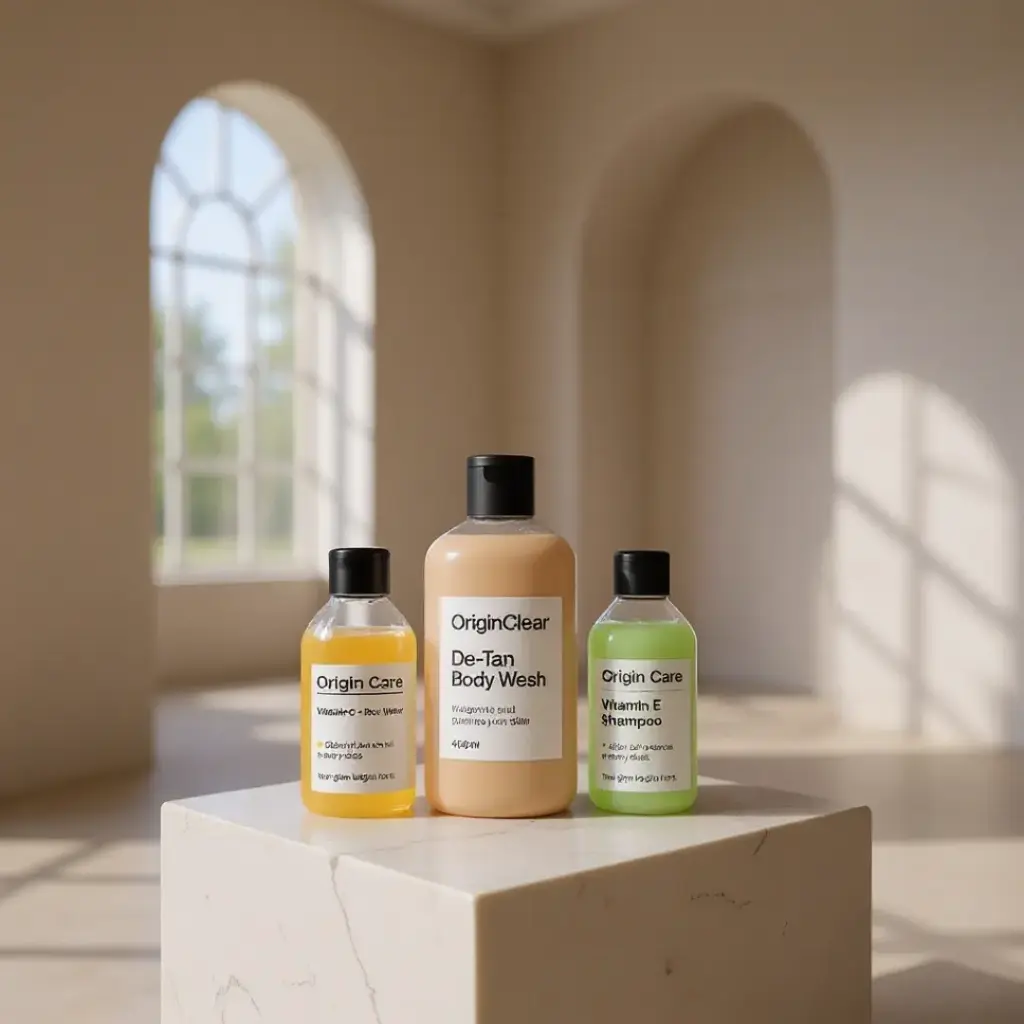 Full Hair & Skin Care Kit (Vitamin C Face Wash 200 ML + Vitamin E Shampoo 200 ML+ De-Tan Body Wash 450 ML)