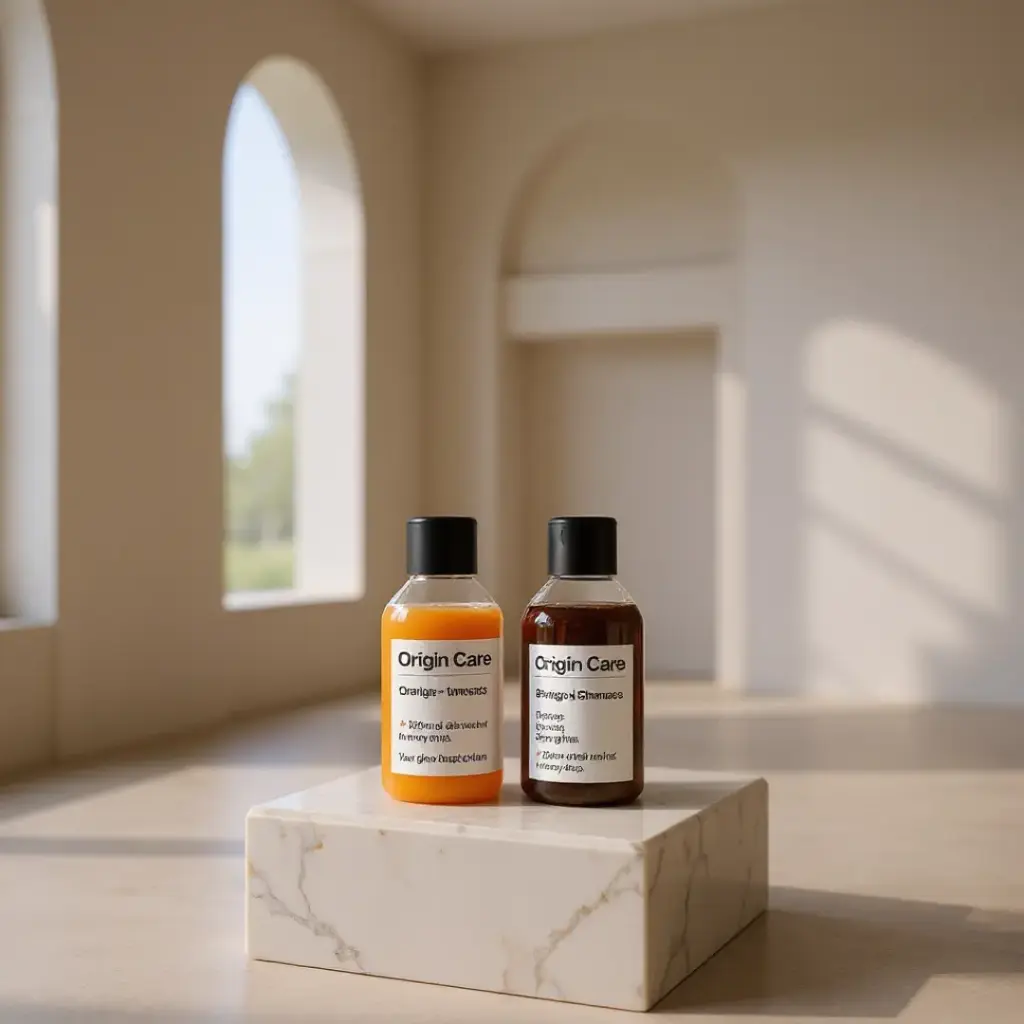 Ayurvedic Care Duo (Orange + Turmeric Face Wash + Bhringraj Shampoo)(200 ML each)