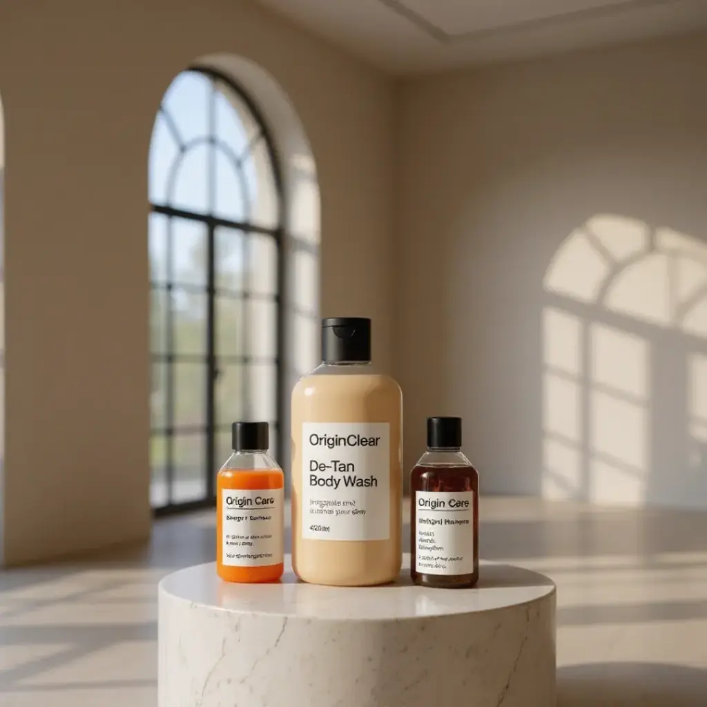 Herbal Revival Kit (Orange + Turmeric Face Wash 200 ML + Bhringraj Shampoo 200 Ml + De-Tan Body Wash 450 ML)